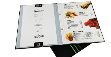 carta encuadernada con solapas