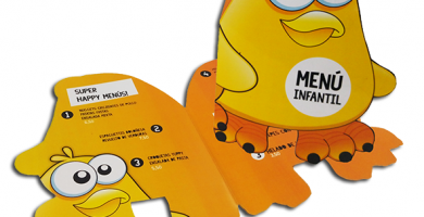 carta infantil con forma